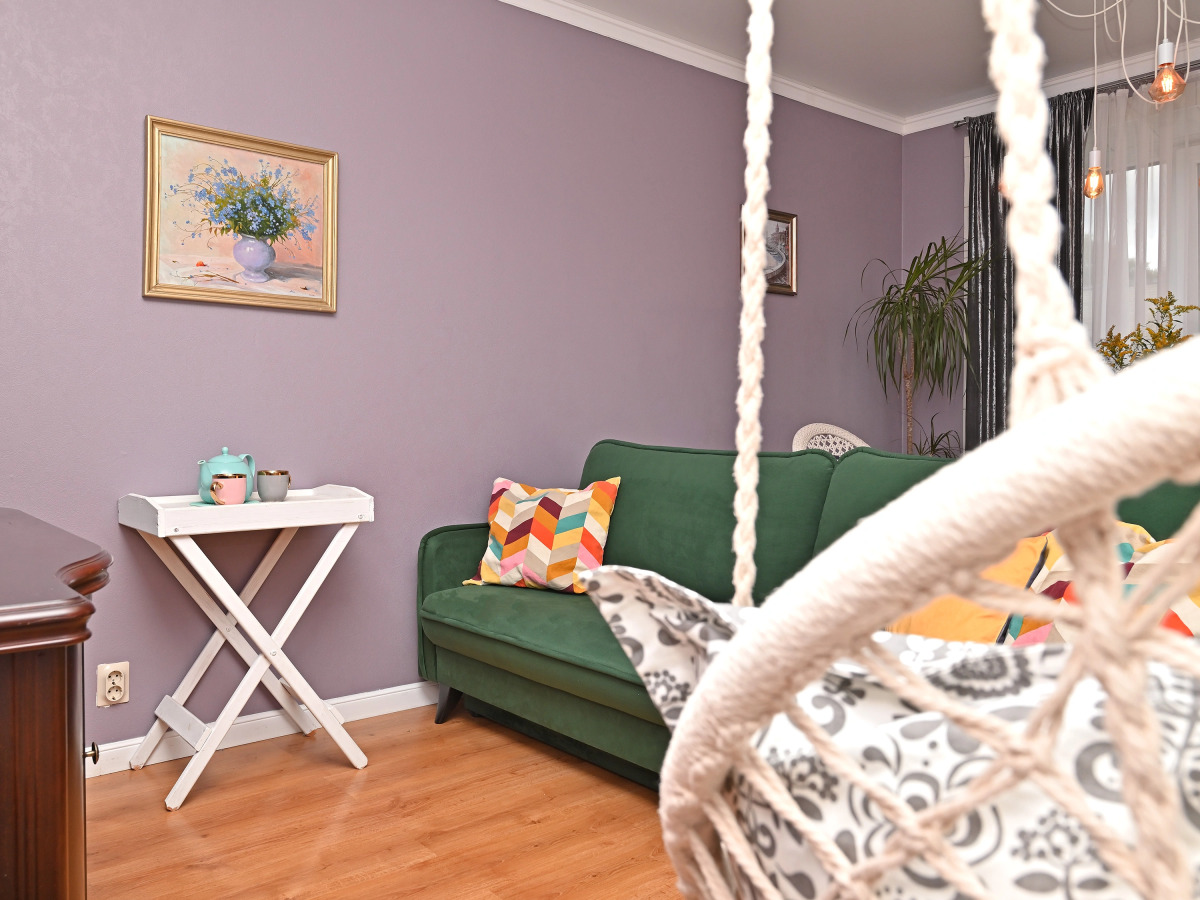 Квартира Атмосферная с качелями в 5 мин от моря