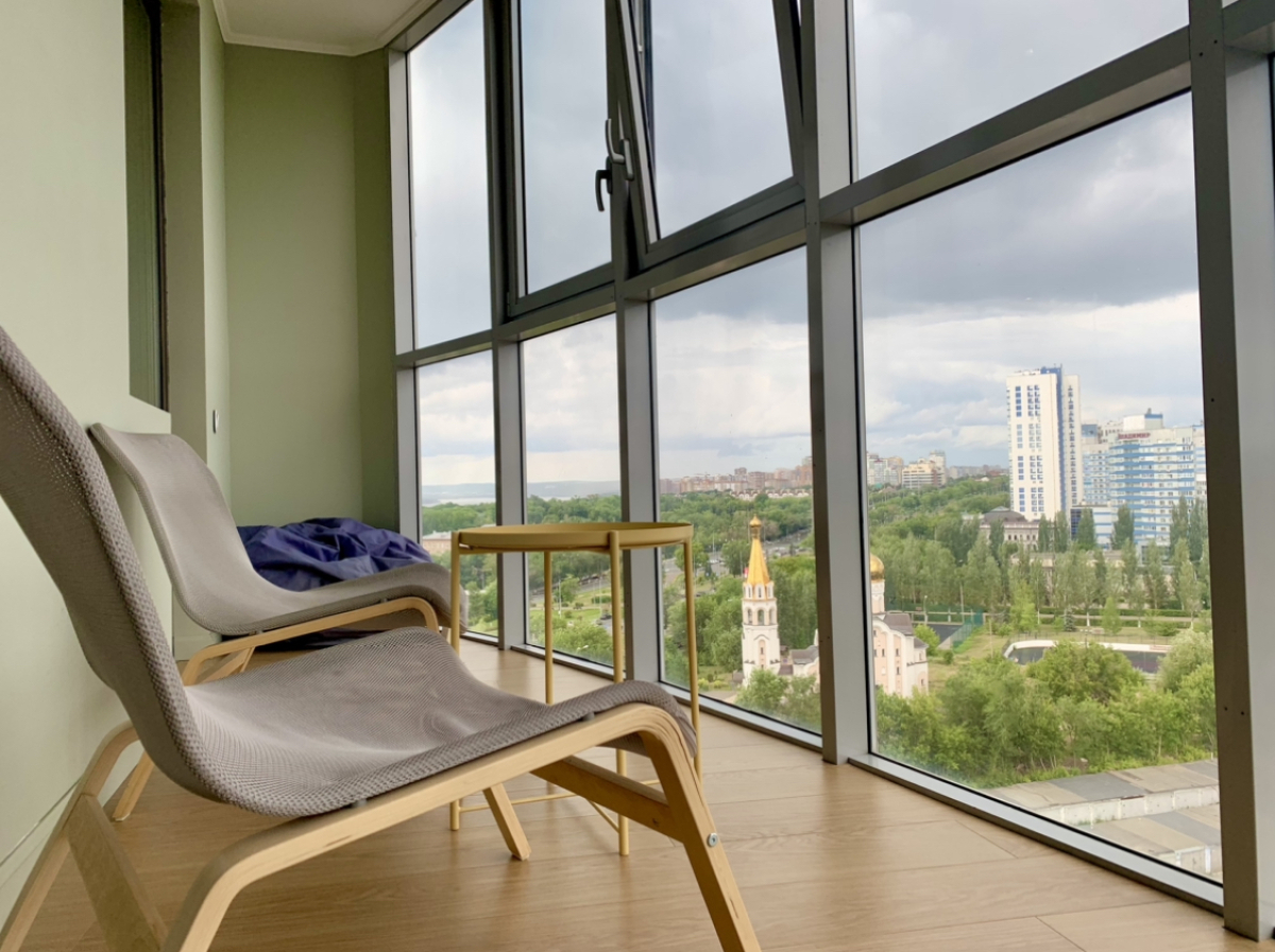 Квартира Aparts Pro Нежная 1-ком с панорамным балконом в ЖК Арго на 11 этаже