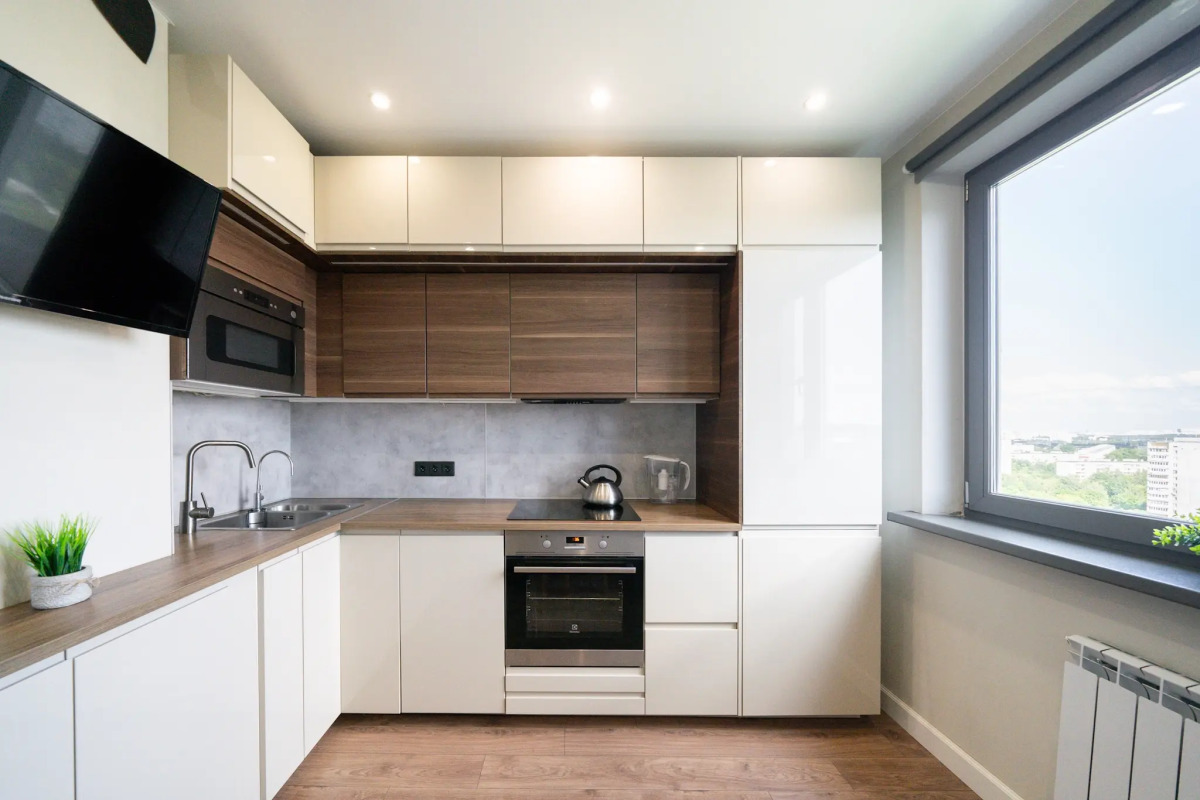 Квартира Стильная двухкомнатная квартира Natali apart на метро Пражская