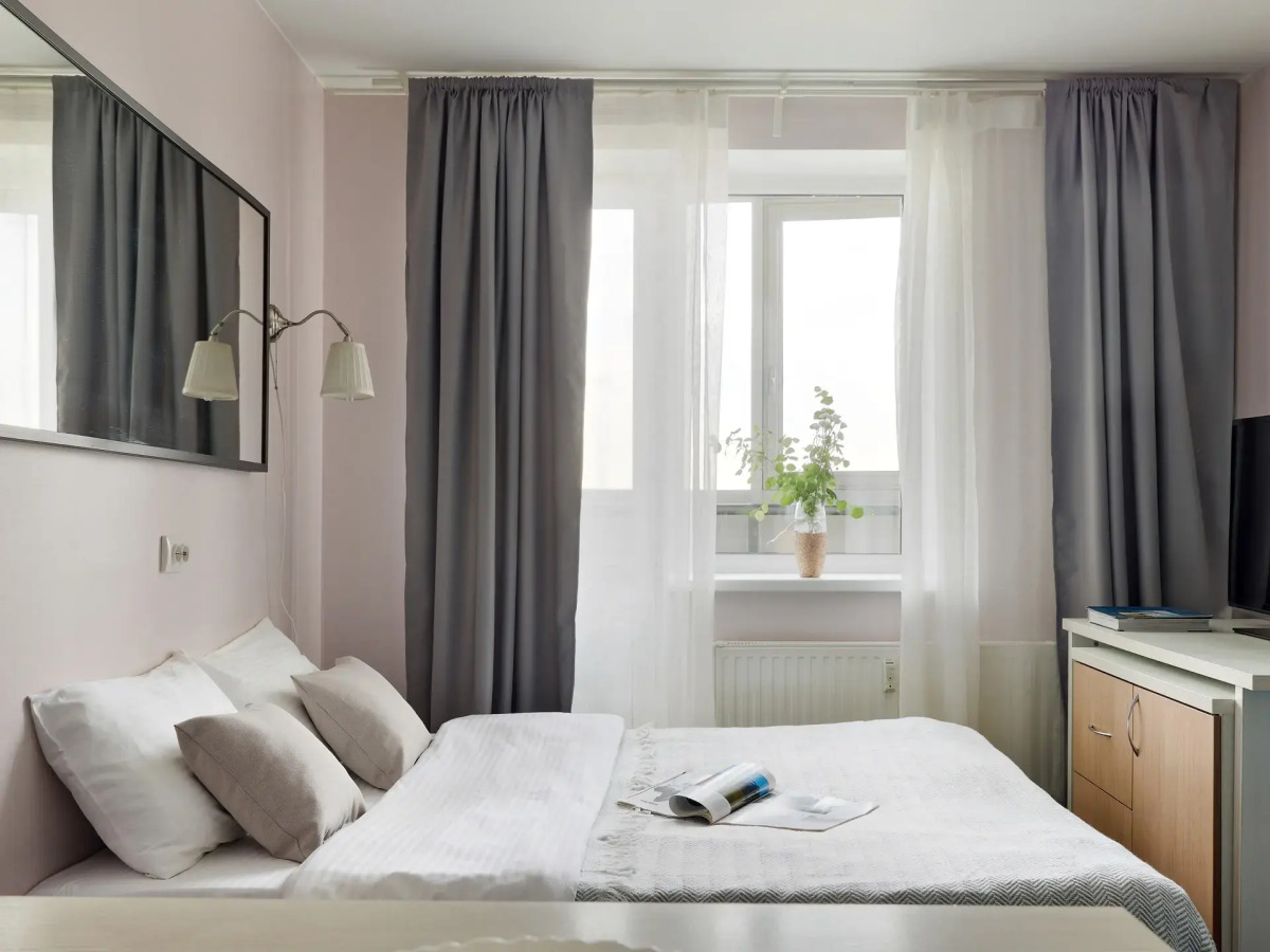 Квартира Студия Бирюза в 3 минутах пешком от метро Лесная