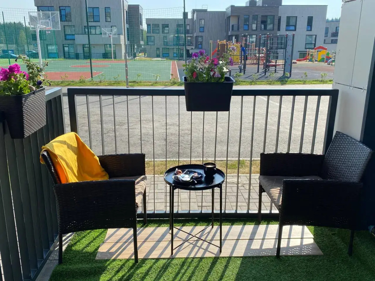 Апартаменты Охта Парк Ohta Loft Apartments с террасой