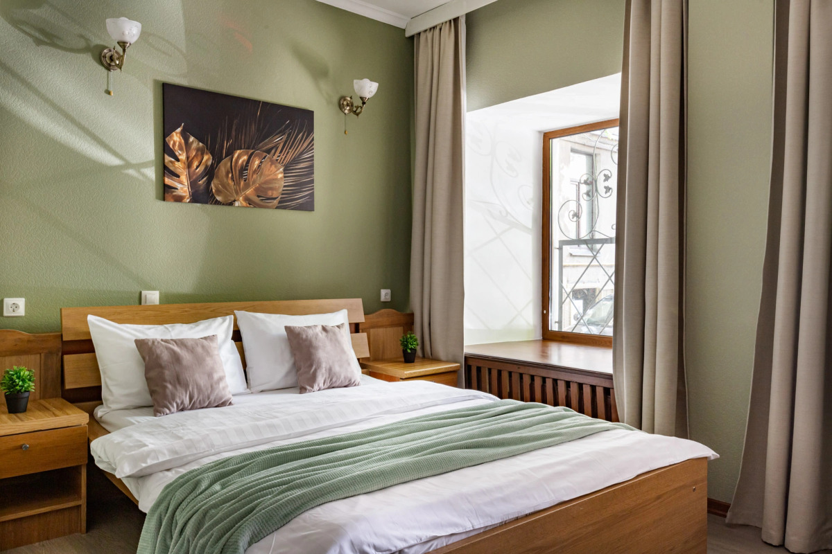 Апартаменты для двоих гостей с 1 кроватью (1 эт или 2 эт)