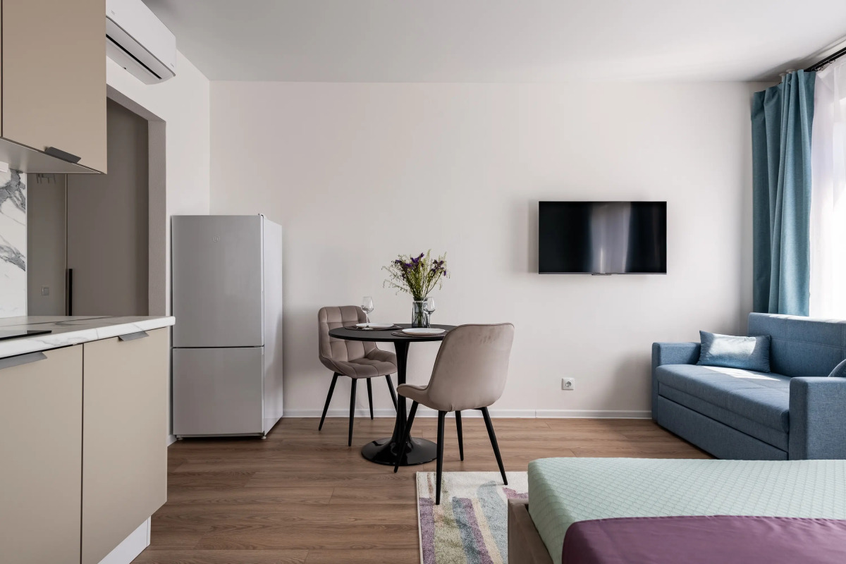 Квартира Лавандовые Сны - красивый вид на город с 31 этажа