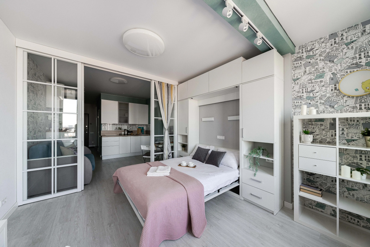 Апартаменты Lalapart Marengo с панорамным видом на 35 этаже небоскреба Савеловский Сити