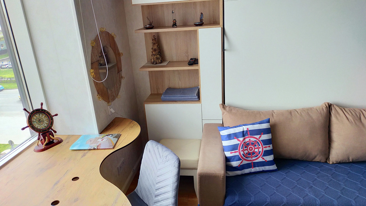 Апартаменты Двухместная студия с кухней Волна