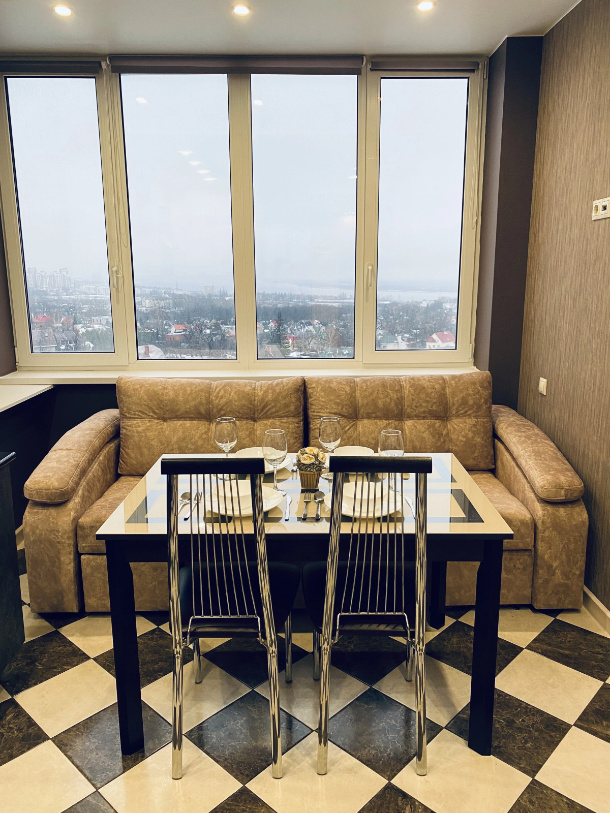 Апартаменты с Потрясающим Видом на Волгу