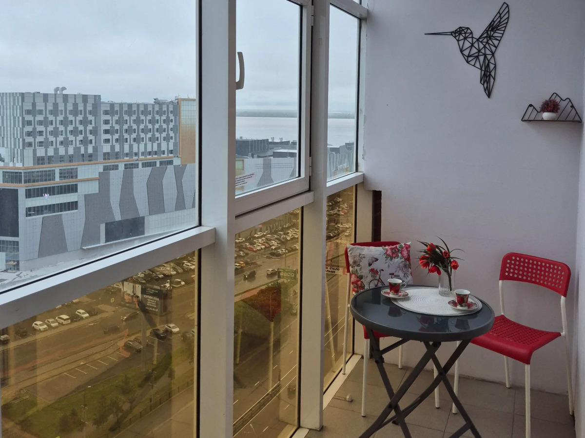 Квартира-студия с красивым видом на Амур