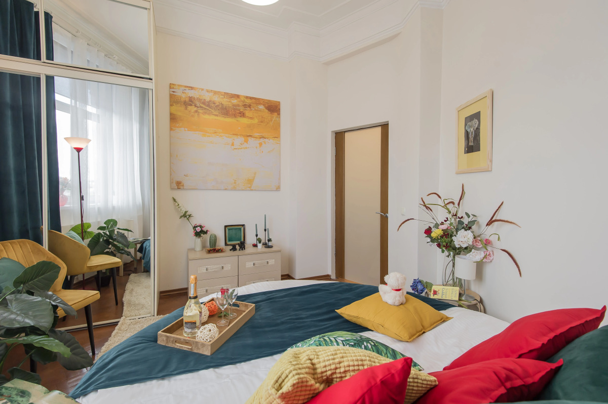 Квартира GM Apartments Стильная Трехкомнатная на Бульварном кольце