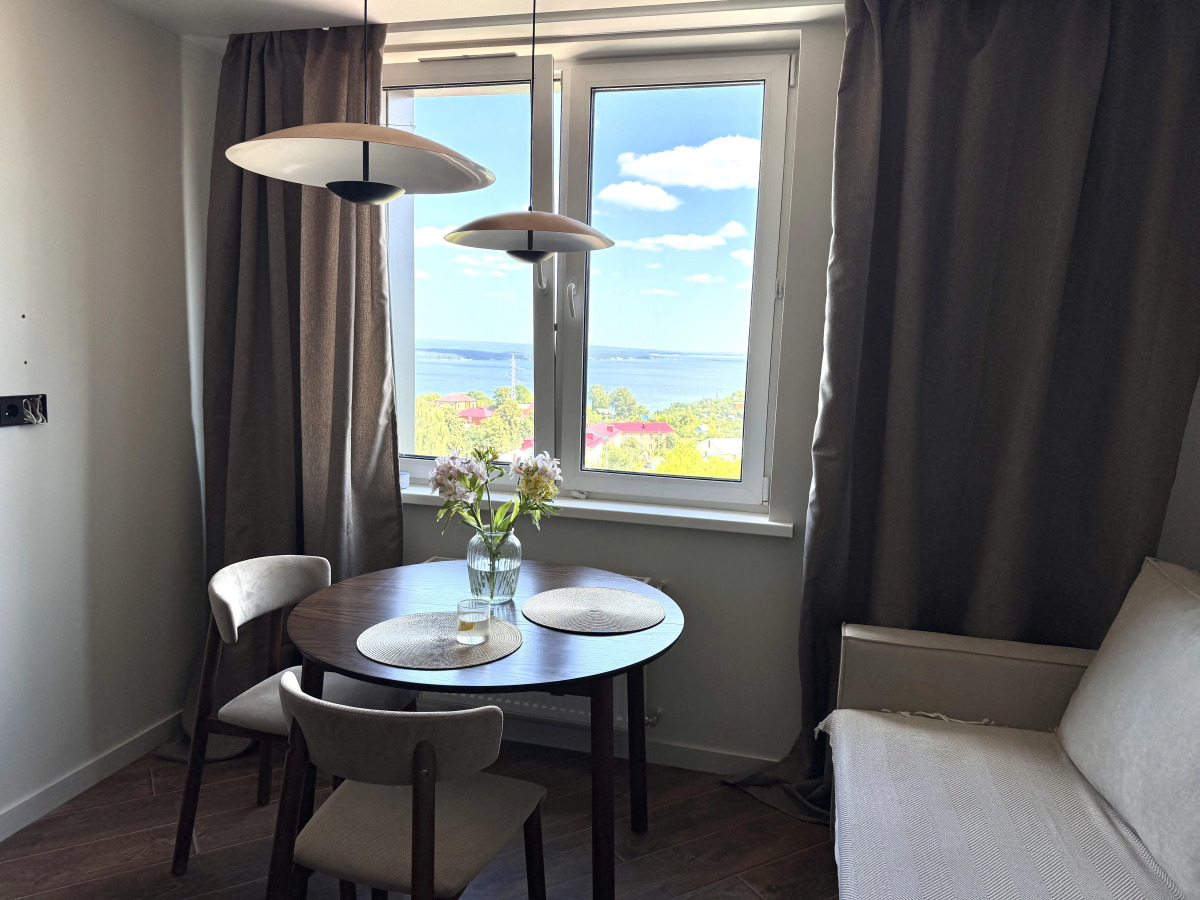 Квартира Новая 1-комнатная квартира с видом на Волгу