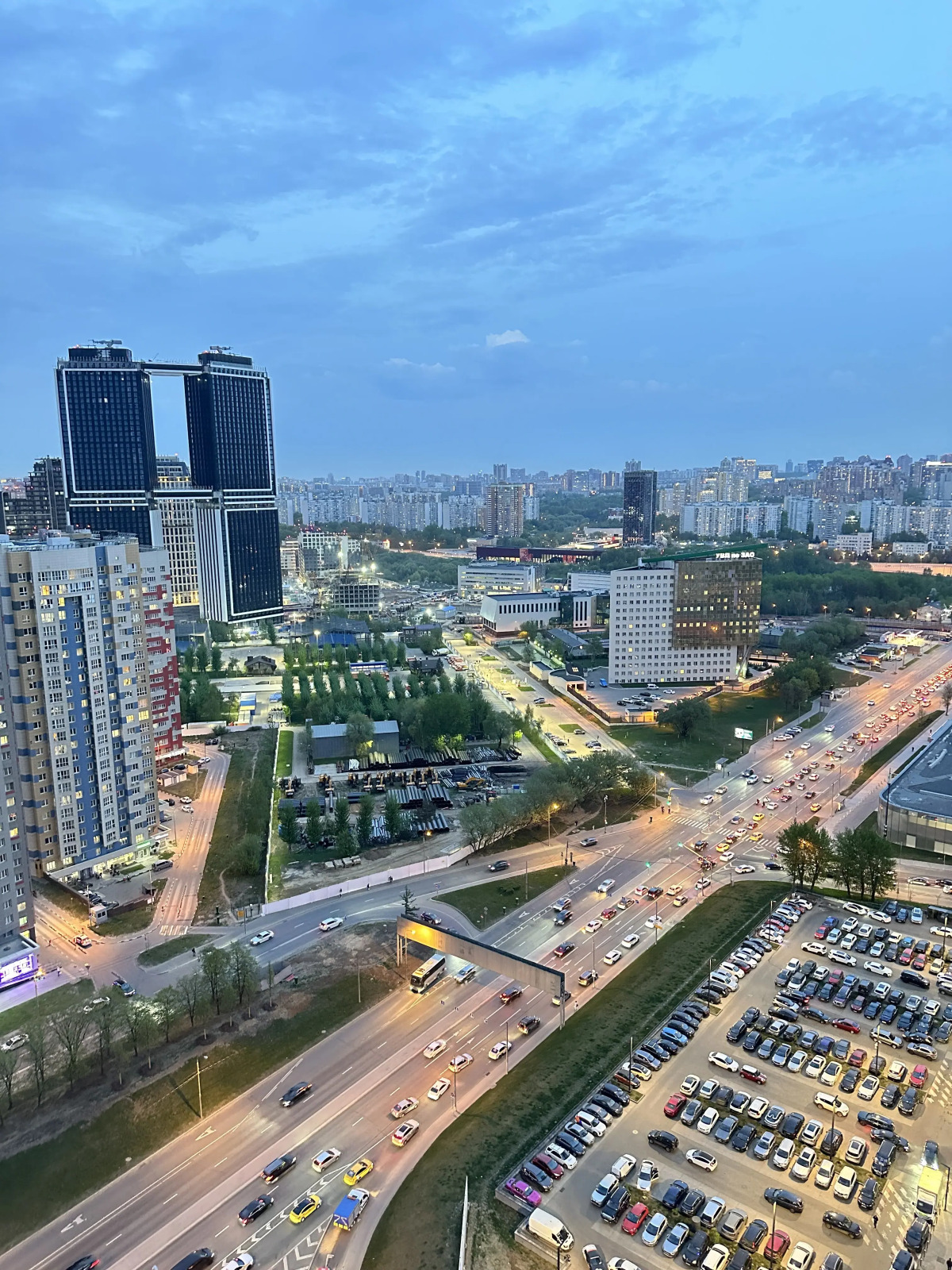 Квартира Лавандовые Сны - красивый вид на город с 31 этажа