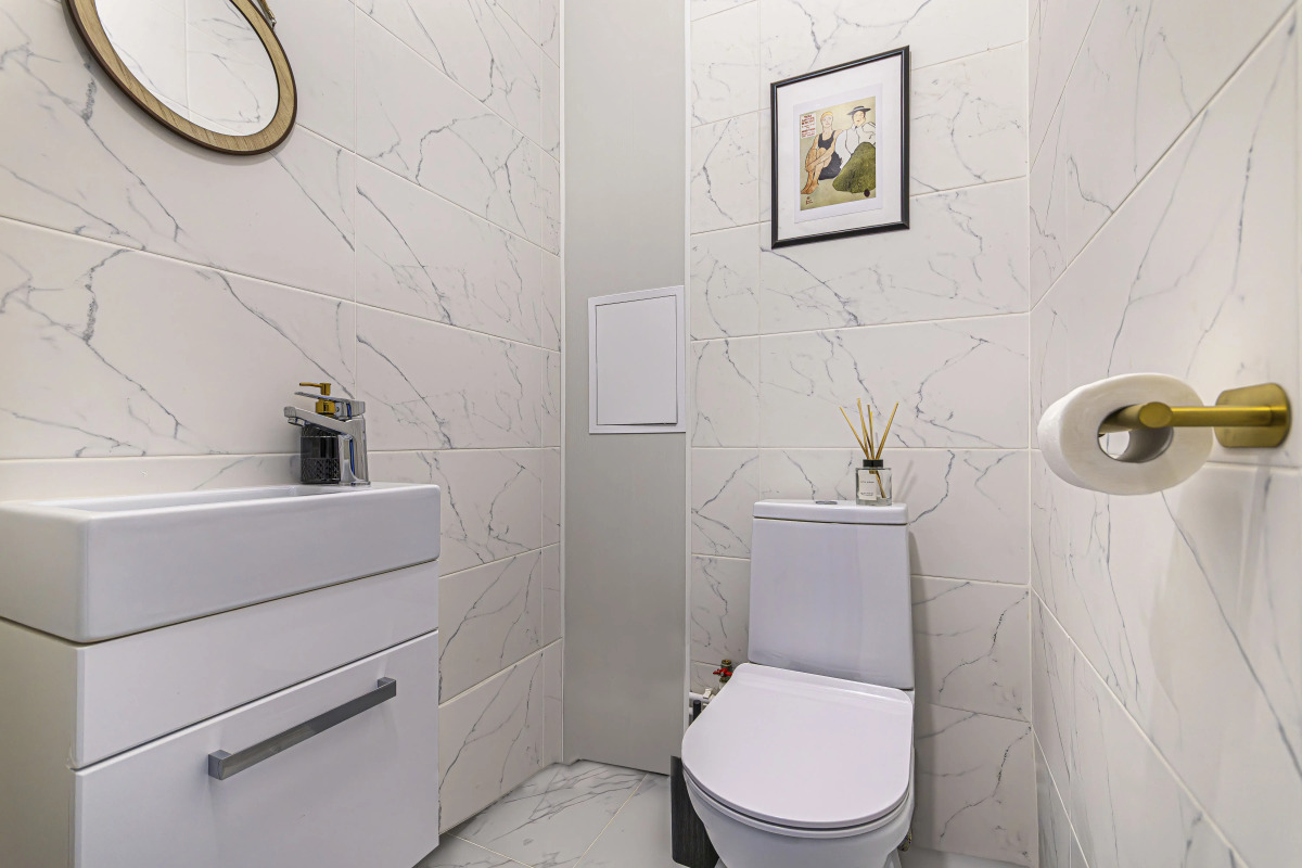 4flats MONOCHROME Квартира у набережной Невы в ЖК бизнес-класса