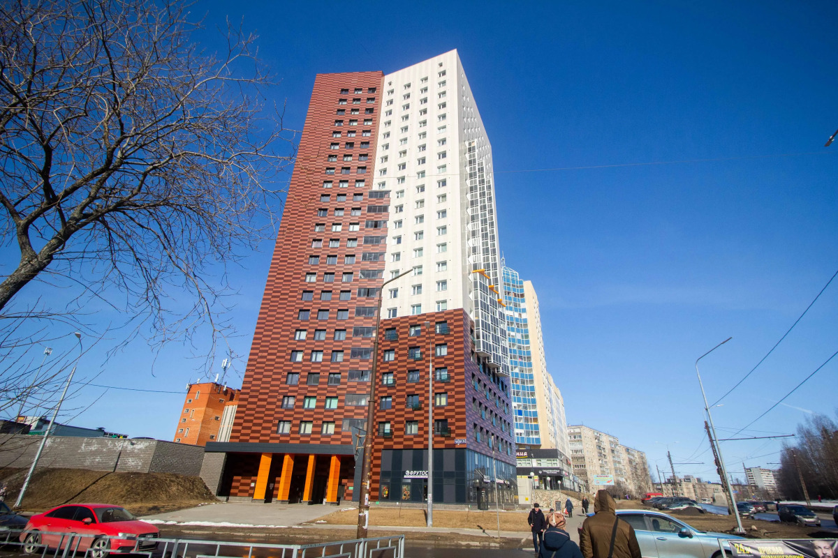 Квартира Olivinn в новом доме на 10 этаже