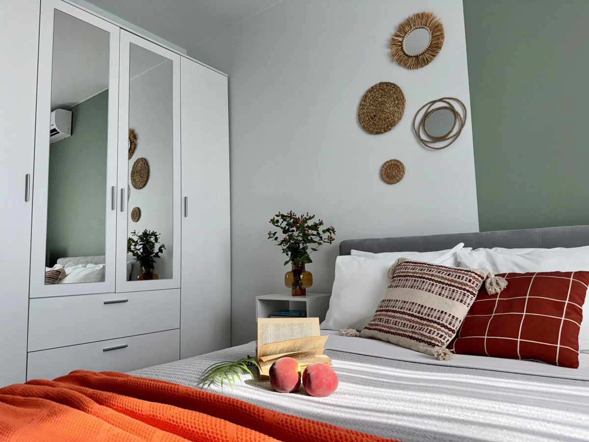 Квартира В скандинавском стиле с красивым видом на город для 4х гостей