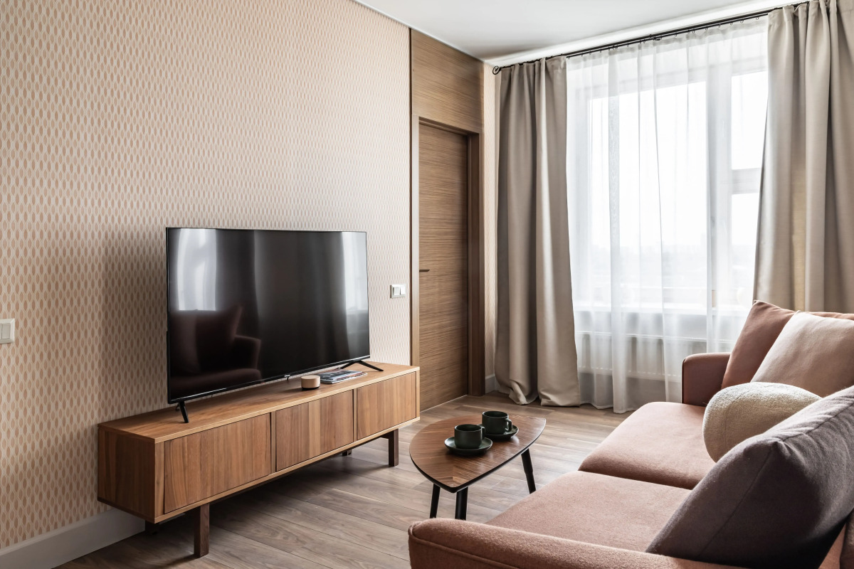 Квартира Moscow Deluxe Apartments Family suite city view-2