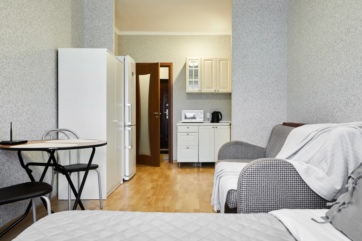 Апартаменты 1896. Удобная студия у метро Электросила