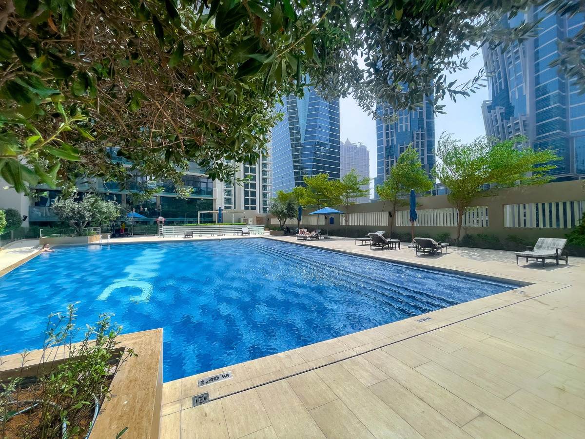 Апартаменты Stylish 1BR at Damac Merano Tower with Great View