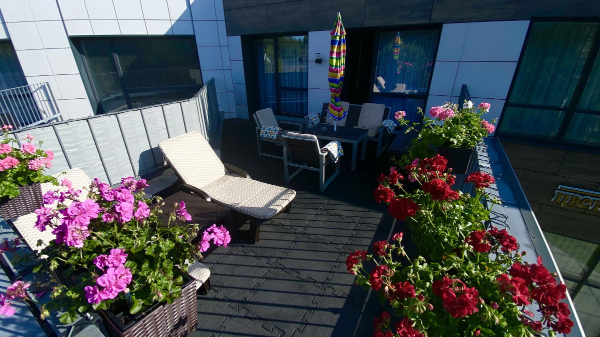 Апартаменты Морское шале с террасой в Kristall Hotel & Spa