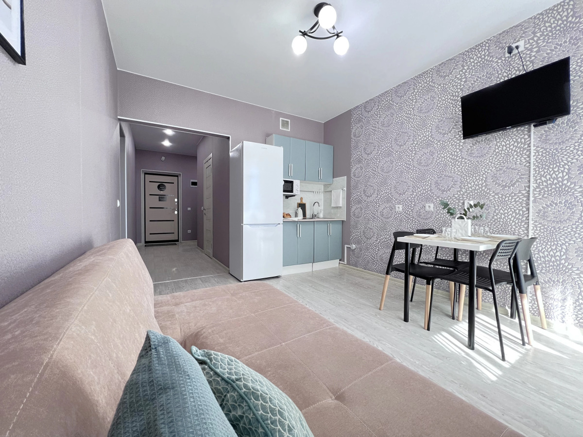 Апартаменты 2шка студия с шикарным видом на город у реки