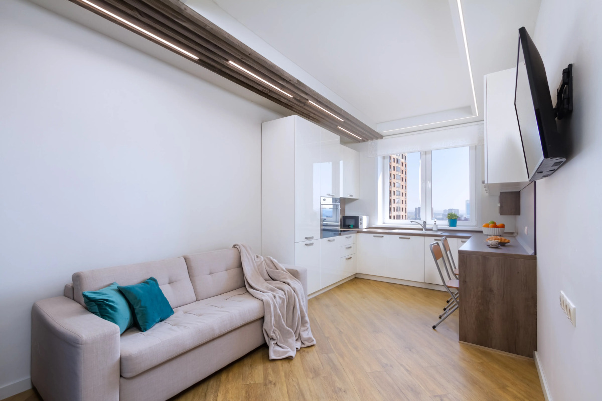 Квартира Дизайнерская 2к Andora-Тропик в ЖК Державинский квартал