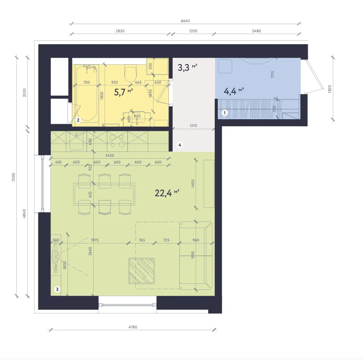 Aпартаменты #1 Superior studio for 2+2 by Lo Apartments
