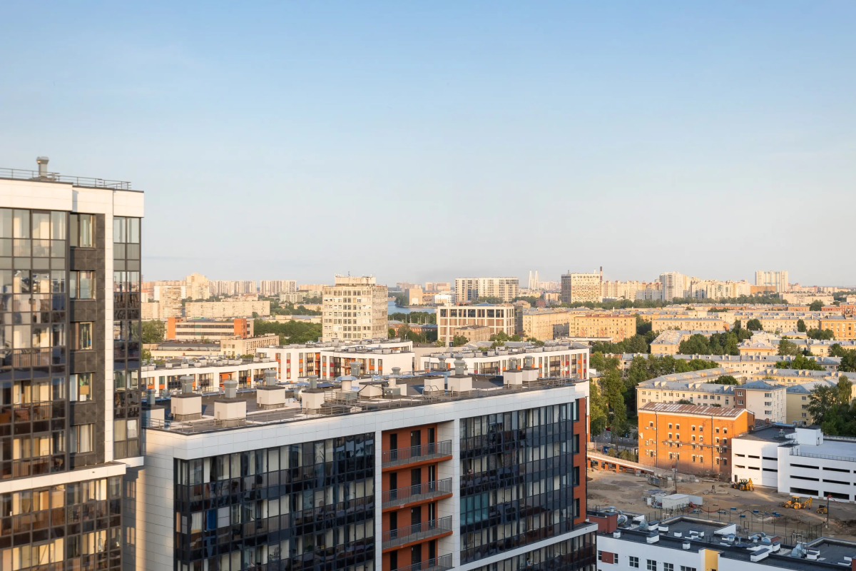 Квартира Kvartirika Black & White с красивым видом на город