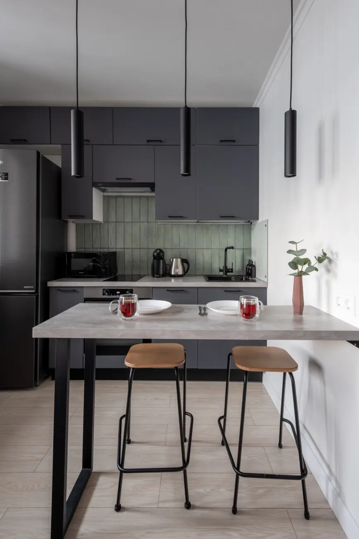 Квартира Студия серая