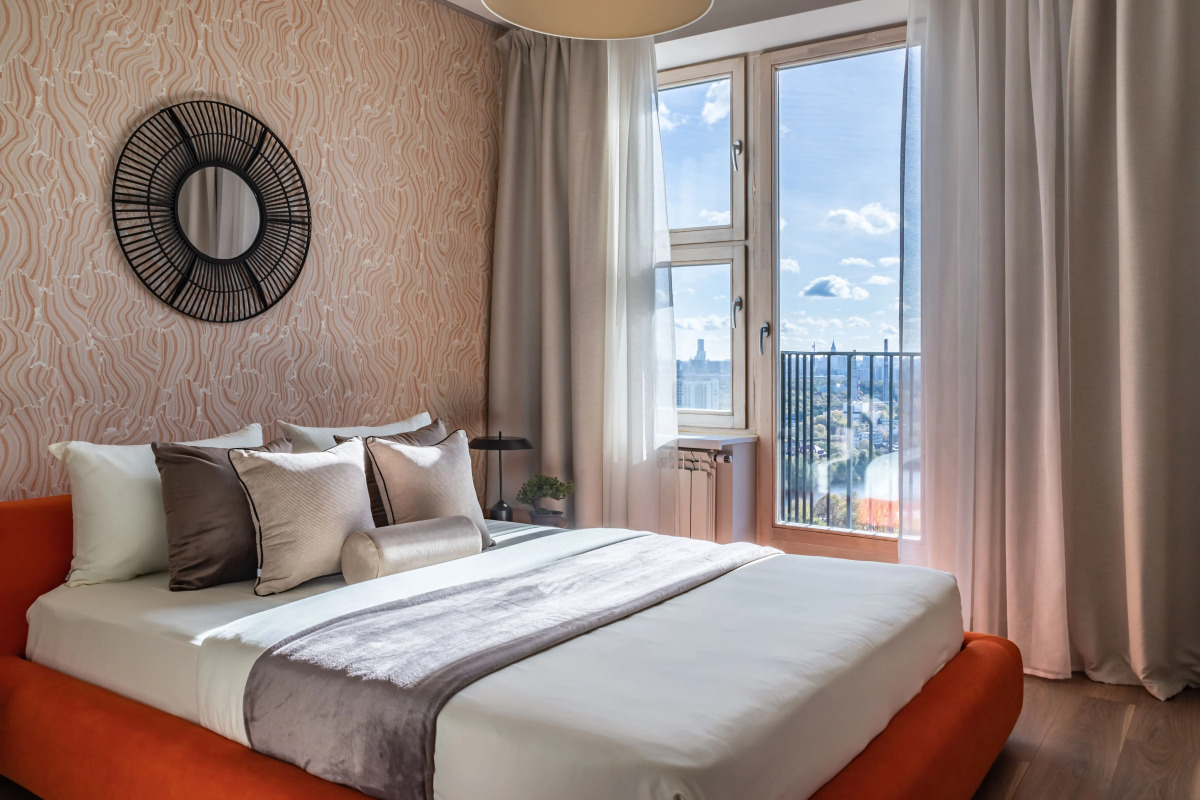 Квартира Moscow Deluxe Apartments Family suite city view-2