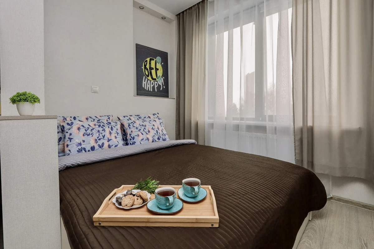 Апартаменты в ЖK Kолизeй c видом нa пруд.