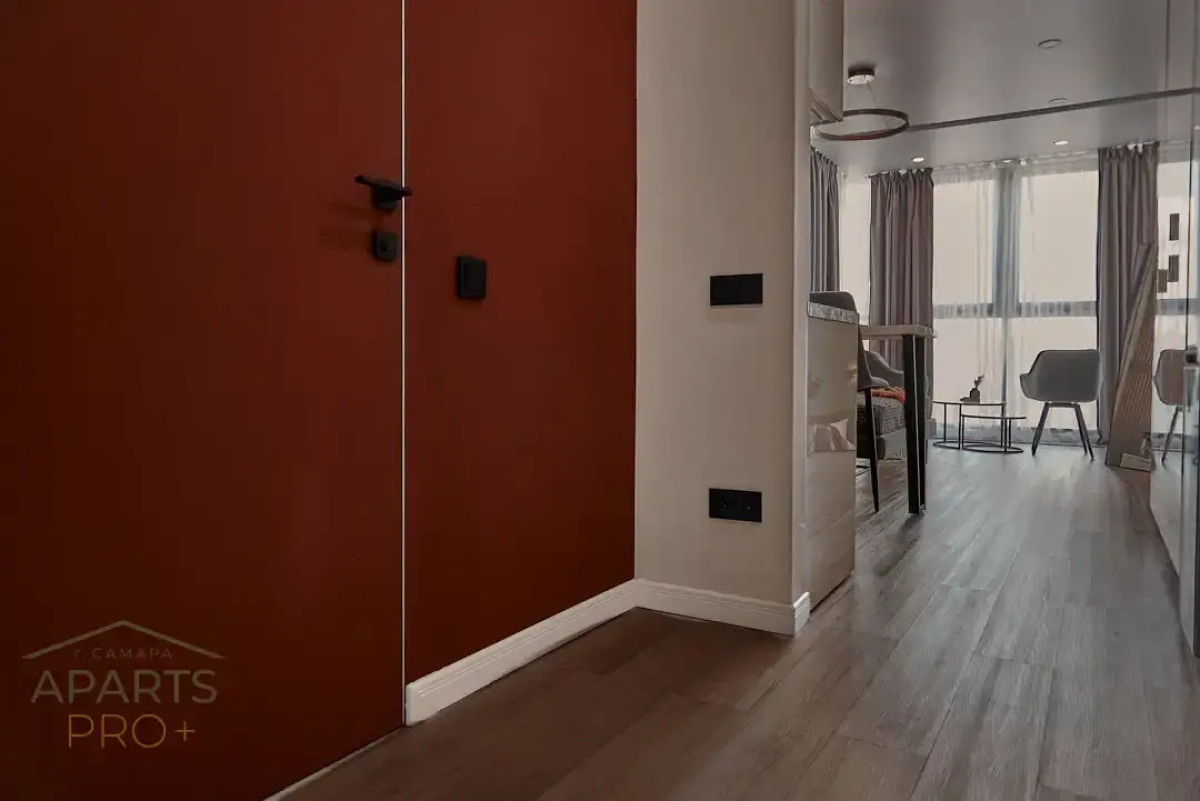 Квартира Aparts Pro Стильная видовая студия у Волги в ЖК Галактика на 12 этаже