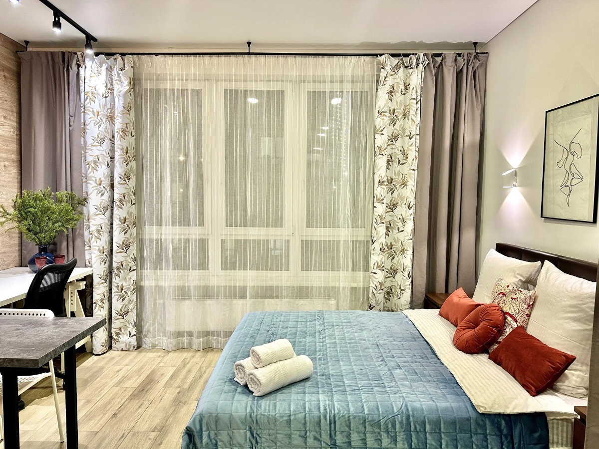 Квартира Люкс-Студия дизайнерская с видом на реку и Москва Сити