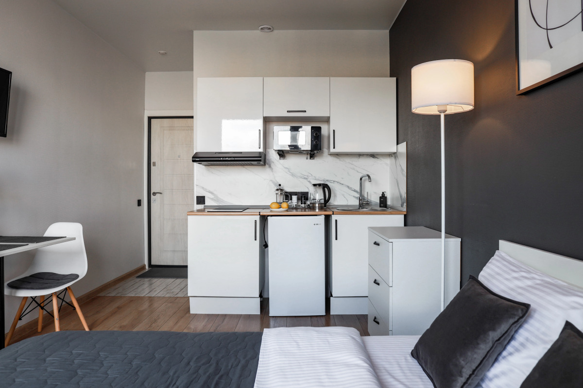 Апартаменты BonApart Grey and Wood м.Верхние Лихоборы