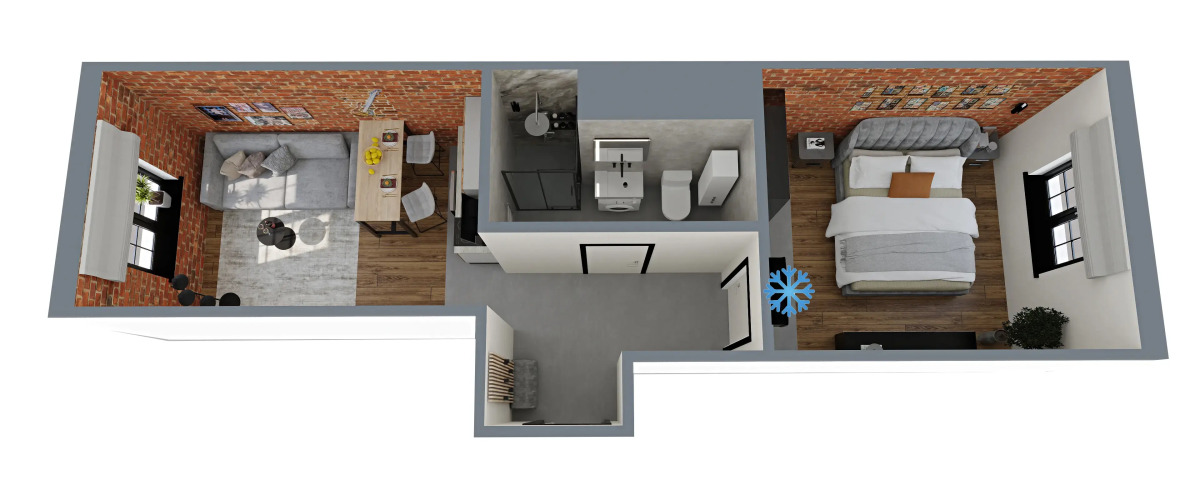 Квартира GM Apartments Стильный Loft 2 у Кремля