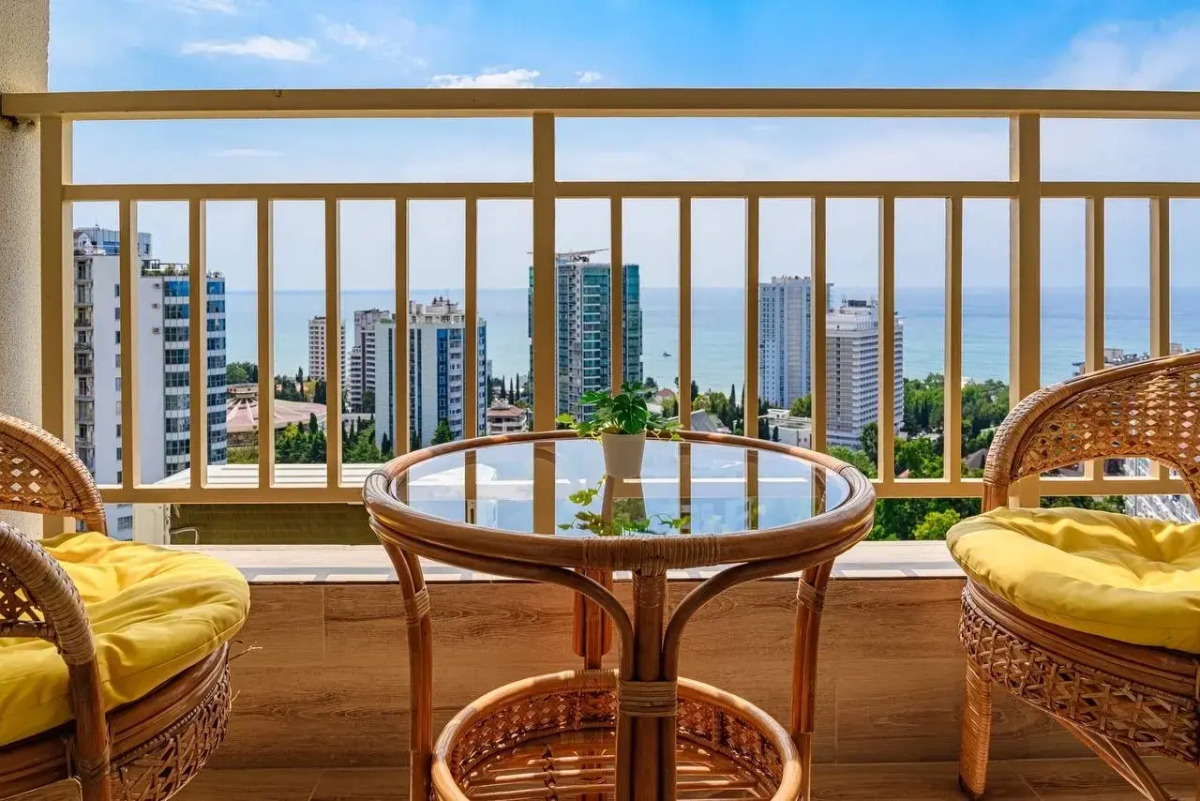 Апартамент Люкс Красивейший в ЖК «Барселона парк» с большим балконом и видом на море