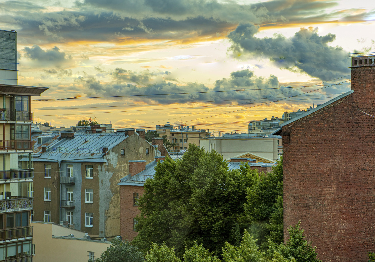 Апартаменты рядом с мостом через Большую Невку