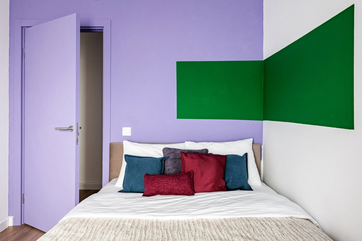 Квартира Гуашь Художника с видом на город