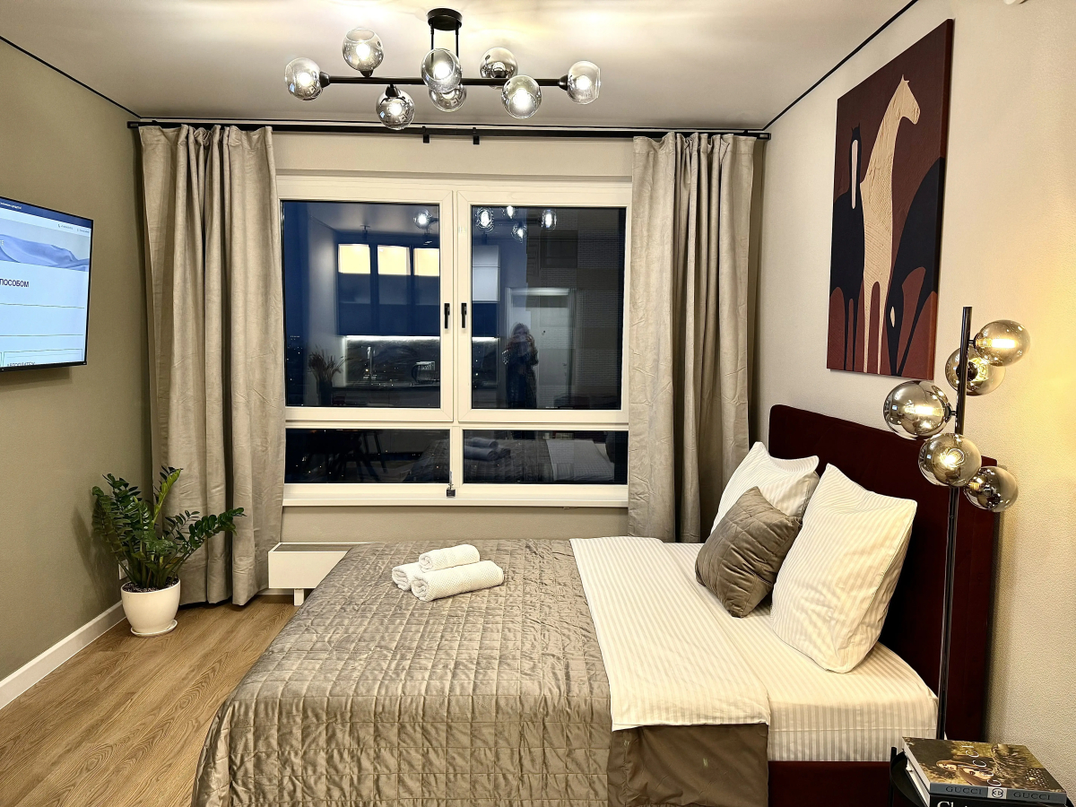 Квартира Люкс Студия в ЖК Бизнес-Класса и Дизайнерским Ремонтом