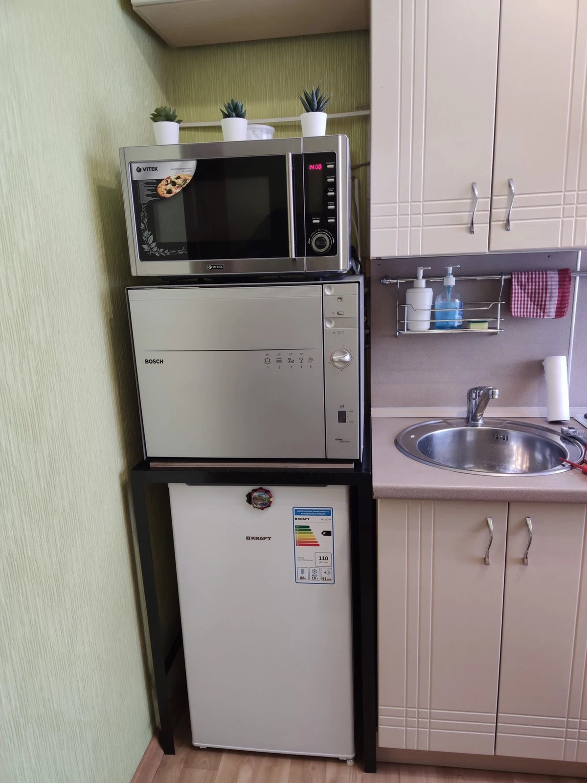 Апартаменты Однокомнатная квартира с камином и посудомойкой