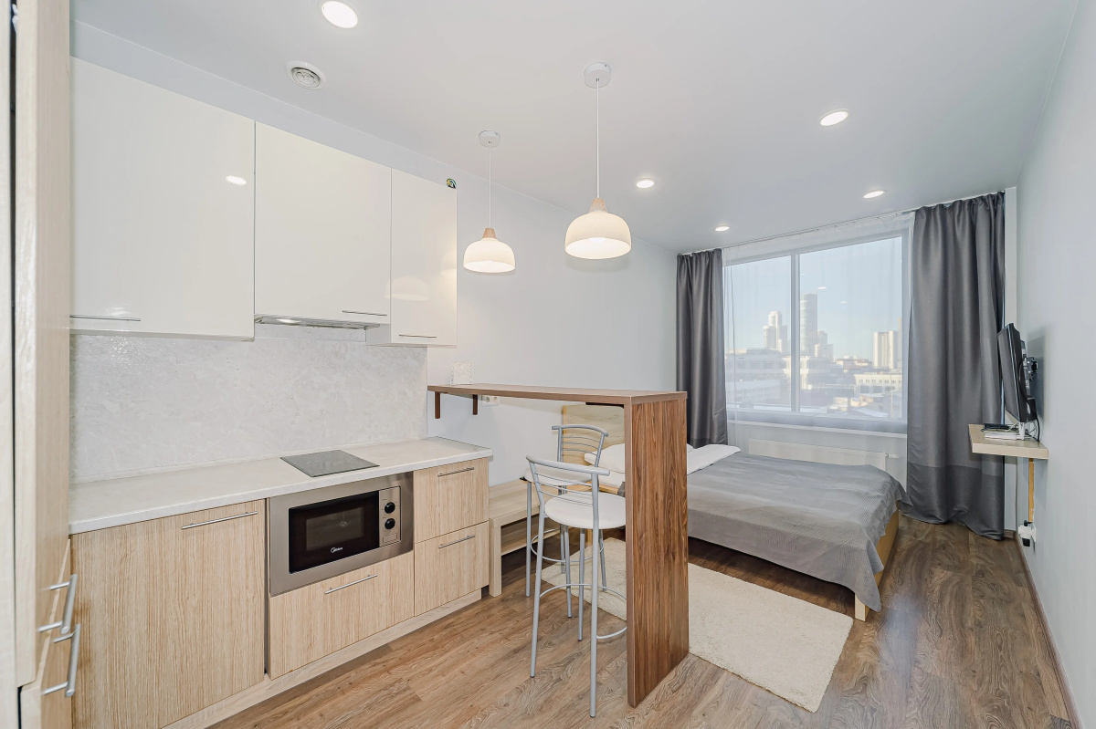 Апартаменты Rooms-ekb in Radius Central House с видом на город (9 этаж)