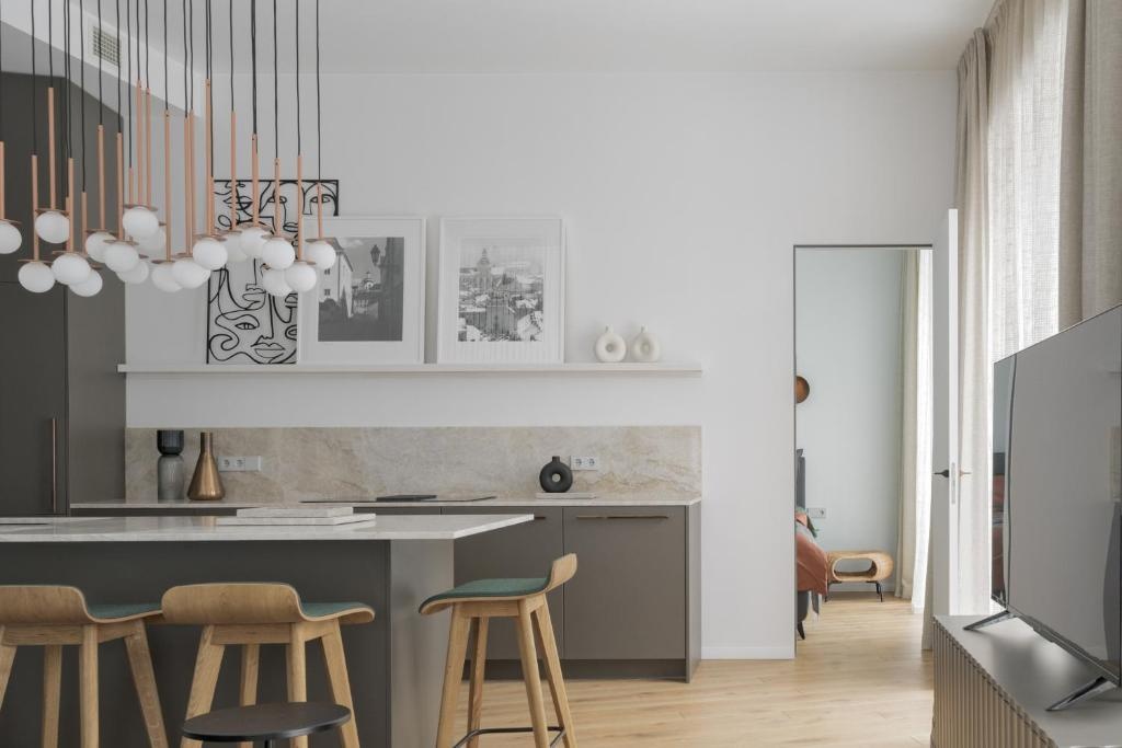 2BR flat with terrace in Vilnius Old Town by IVIS House