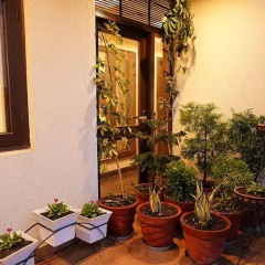 outside
