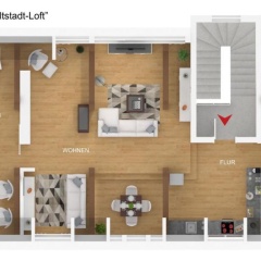 BohnApartments Altstadt-Loft - 85 qm mit Wasserbett, Parkplatz - Bild 1