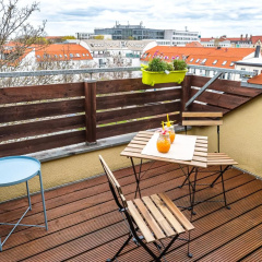Schöne Dachterasse NETFLIX & PRIME Zentral Modern bis 4 Pers - Bild 14