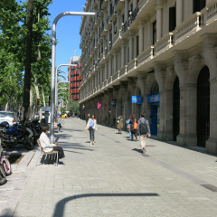 outside