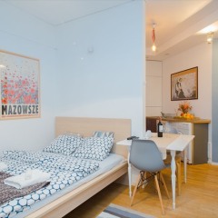 Wyzwolenia Studio for 3 (A13) in Warsaw, Poland from 89$, photos, reviews - zenhotels.com guestroom photo 4