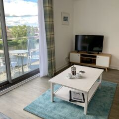 Отель Clyde Waterfront Apartments Великобритания, Глазго - отзывы, цены и фото номеров - забронировать отель Clyde Waterfront Apartments онлайн комната для гостей фото 5