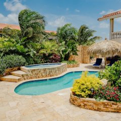 Superb Modern 2-bedroom Apartment With Tropical Garden, Pool and Whirlpool in Noord, Aruba from 146$, photos, reviews - zenhotels.com photo 13