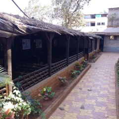 outside