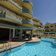 Апартаменты Angela Hotel - Apartments Греция, Кос - отзывы, цены и фото номеров - забронировать отель Angela Hotel - Apartments онлайн бассейн фото 3