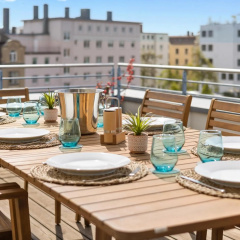 BRIGHT: The PENTHOUSE - Jacuzzi - BBQ - Parkplatz/Parking - Bild 16