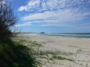 White Waves on the Beach
